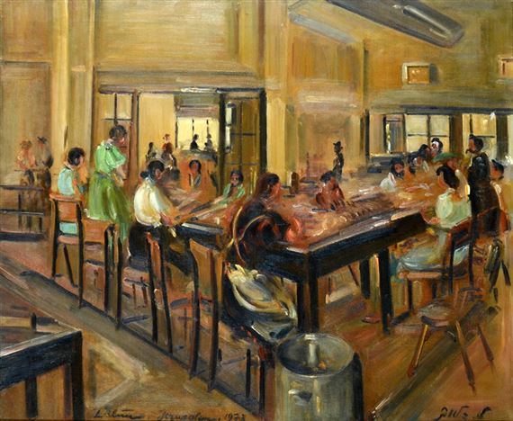 Preparing Sandwiches for the Soldiers During the Seige in Jerusalem by Ludwig Blum, 1973