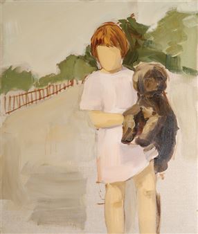 A Girl with a Dog - Gideon Rubin
