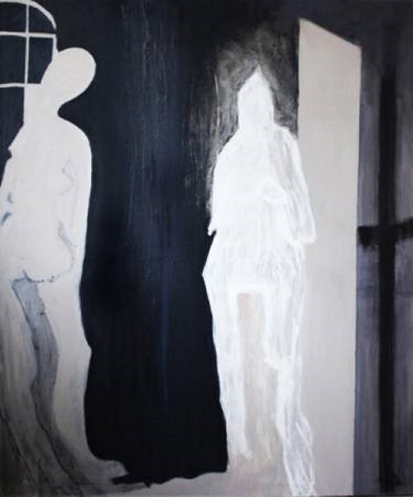 Artwork by Edyta Duduś, THE MEETING, Made of acrylic on canvas