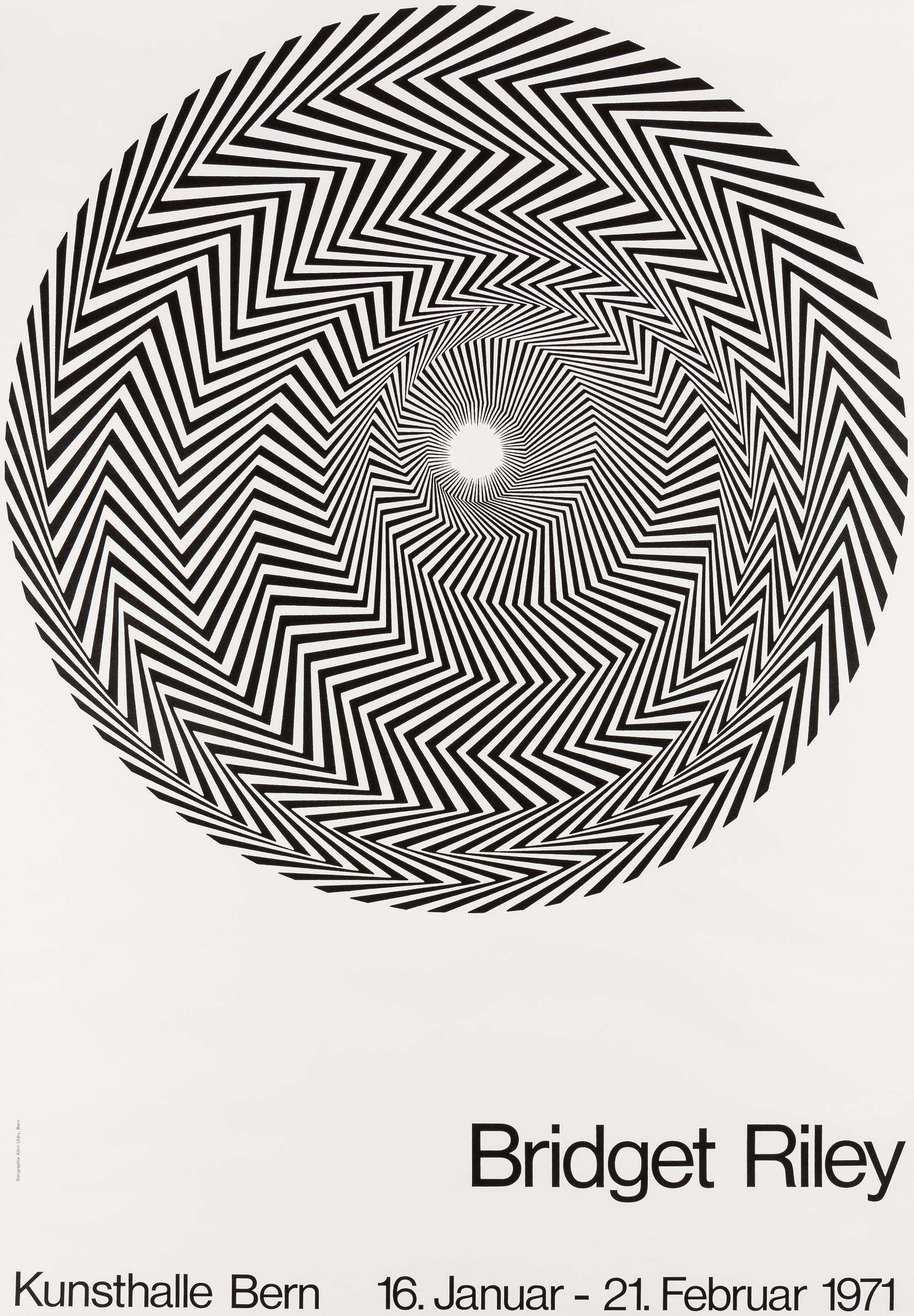 Riley Bridget | A poster for Blaze, Bridget Riley at Kunsthalle Bern ...