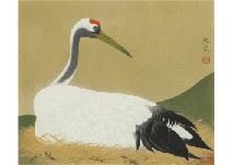 Crane in Nest by Keika Kanashima