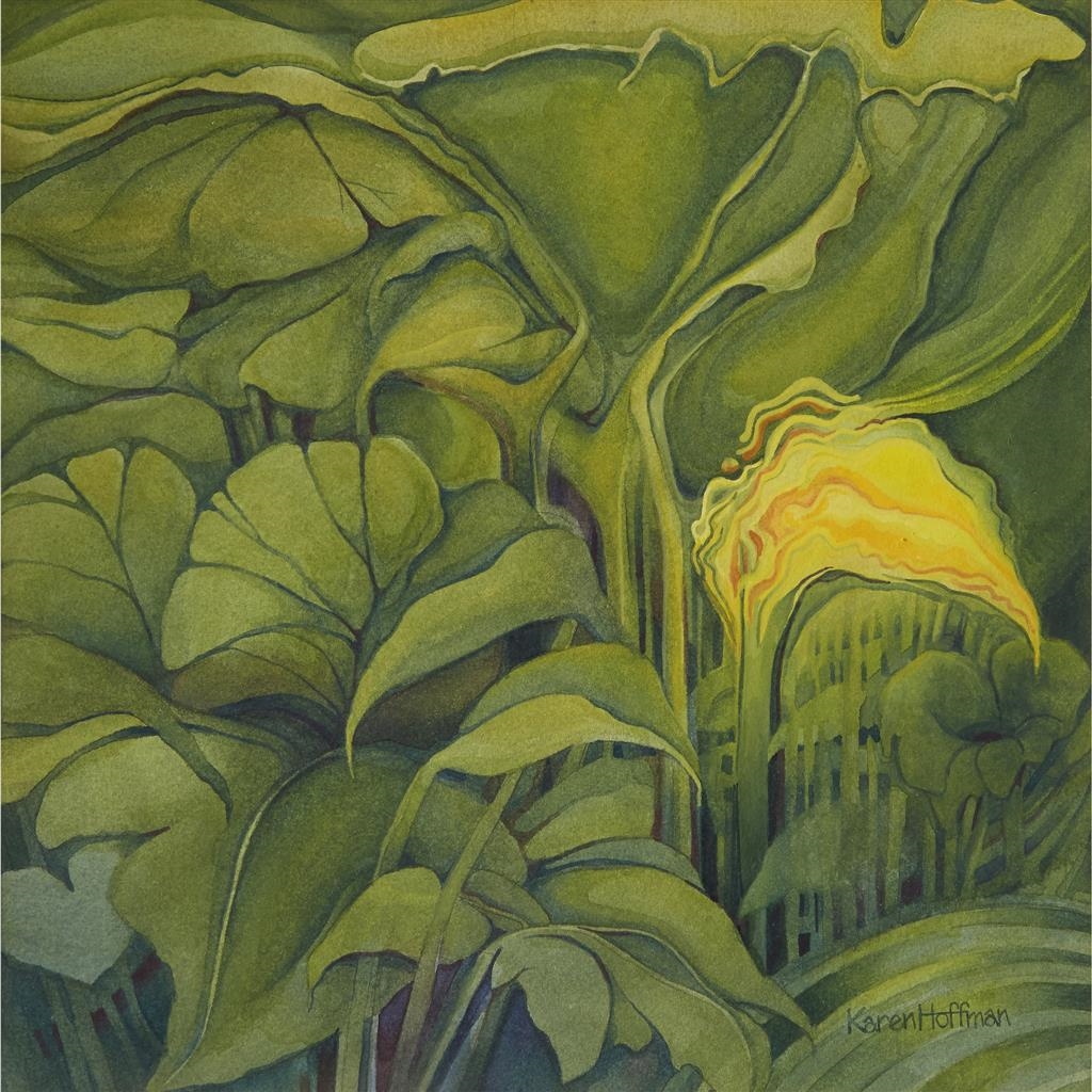 Artwork by Karen Hoffman, SQUASH, Made of watercolor on paper