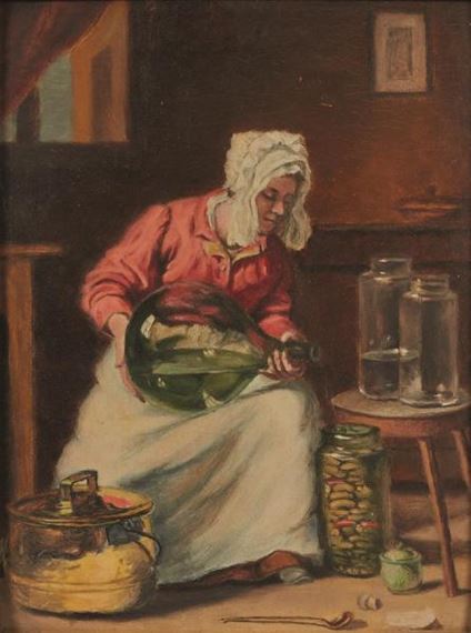 La cuisinière by Albert Haffner, 1928