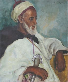 Portrait De Mehdi El Menebhi, Minstre De La Guerre Du Sultan Moulay Abdelaziz (1878 - 1943) - Raoul Torres de Lara