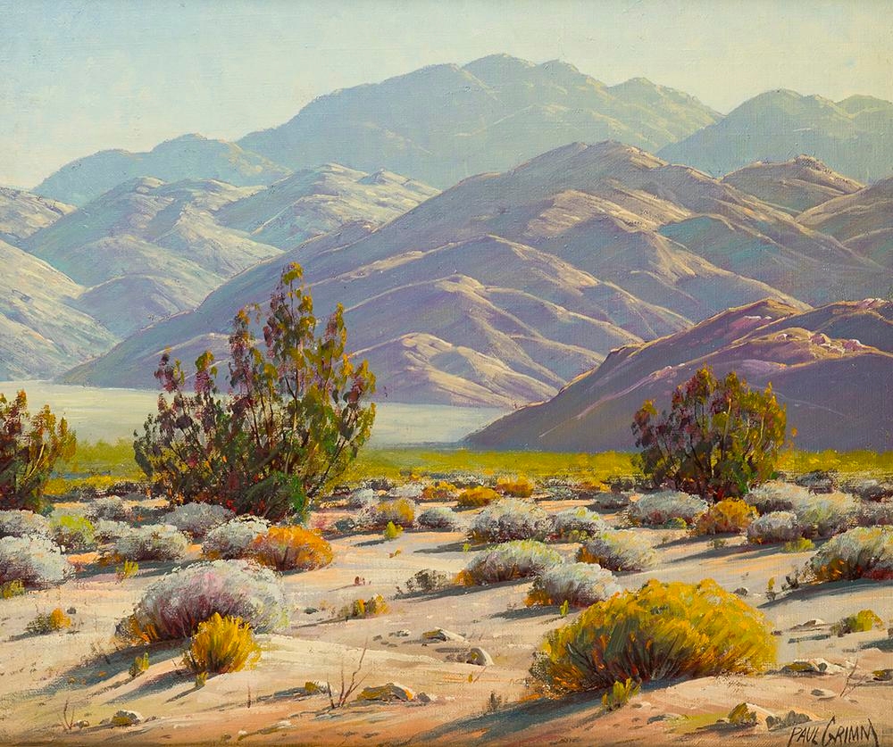 Artwork by Paul Grimm, Desert Study, Made of Oil on canvas