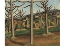 Paulownia Trees by Yasui Sotaro, 1924