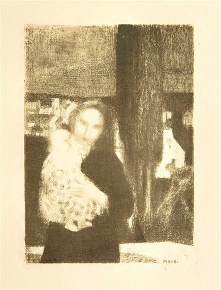 Maternité au cyprès by Maurice Denis, 1898