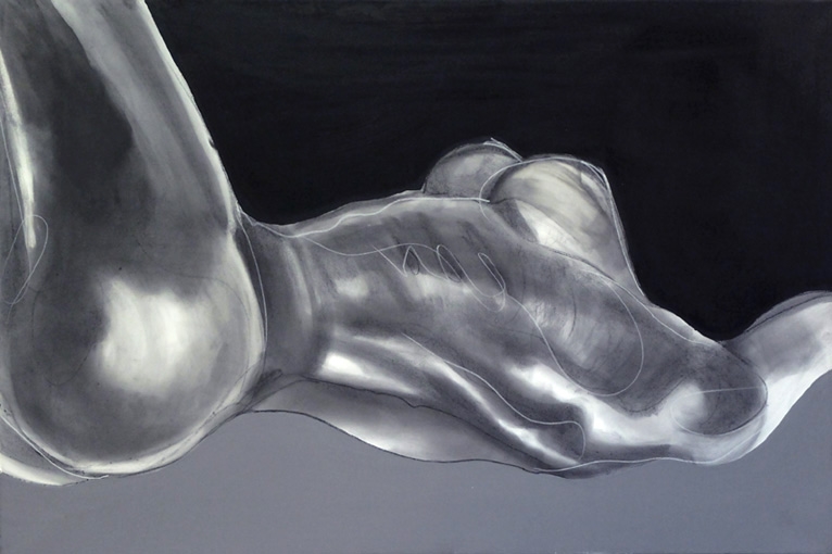 Artwork by Daniel Krejbich, Bezhlavá princezna, Made of acrylic, canvas