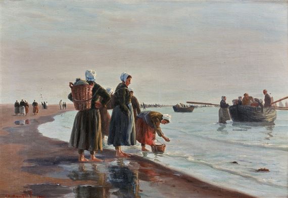 Retour de pêche by Charles Emmanuel Joseph Roussel, 1905