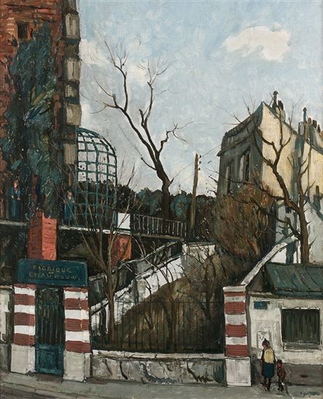 Alphonse Quizet【A la Sortie de l’Eglise】 Alphonse Quizet | L'église de Saint-Maur | MutualArt