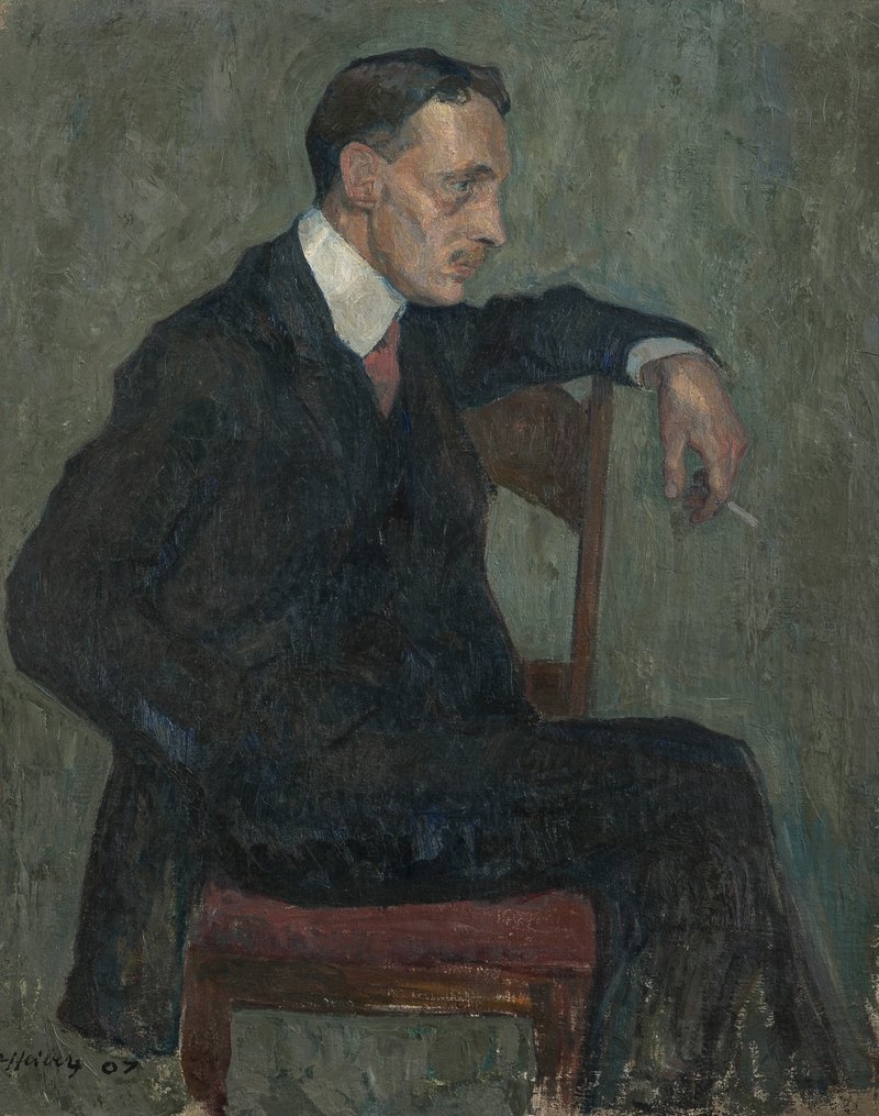 Male Portrait by Jean Heiberg, 1907