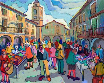 "Mercado de San Lorenzo, Bellver de Cerdanya (Lleida)" - Pere Munné