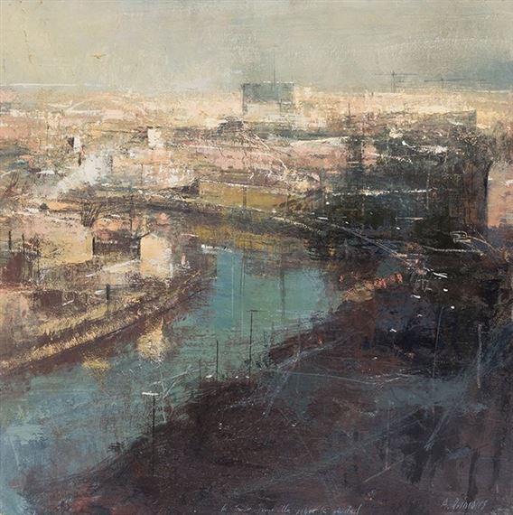 "LA TARDE AMARILLA SOBRE LA CIUDAD" by Alejandro Quincoces, 1998