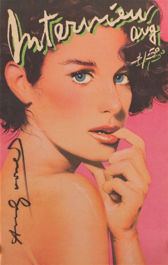 Interview Magazine by Andy Warhol, 1980s