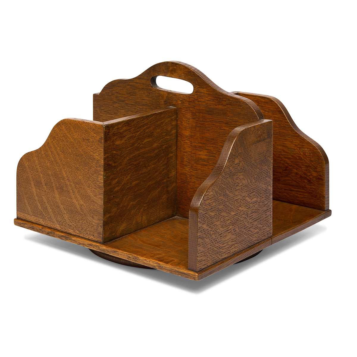 Gustav Stickley Revolving book rack MutualArt