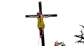 Mcjesus Sculpture Sparks Protest at Haifa Museum