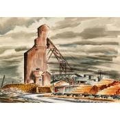 Carl Schaefer | INDUSTRIAL LANDSCAPE (1949) | MutualArt