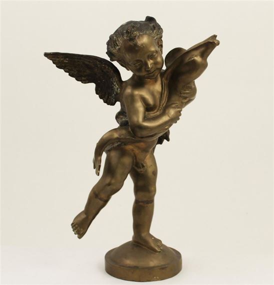 A CUPID HOLDING FISH by Andrea del Verrocchio