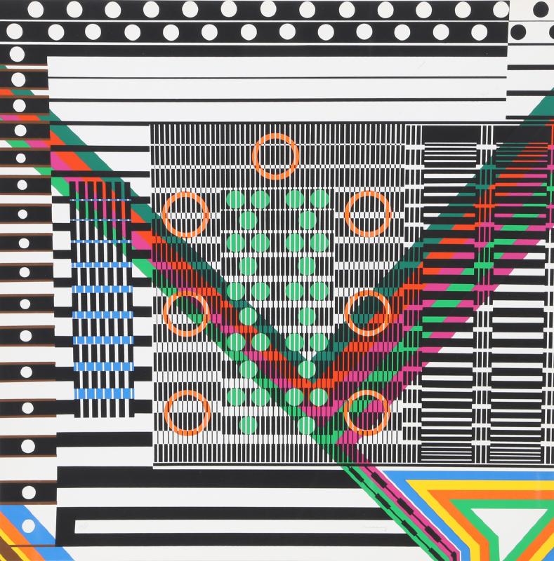 Artwork by Leo Maranz, Stacatto, Made of Serigraph