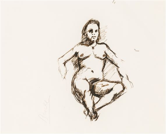 Akt by Herbert Boeckl, 1950