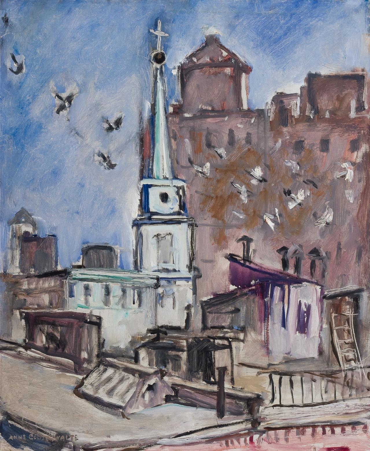 Anne Goldthwaite St. Marks From 112 East 10th St. MutualArt