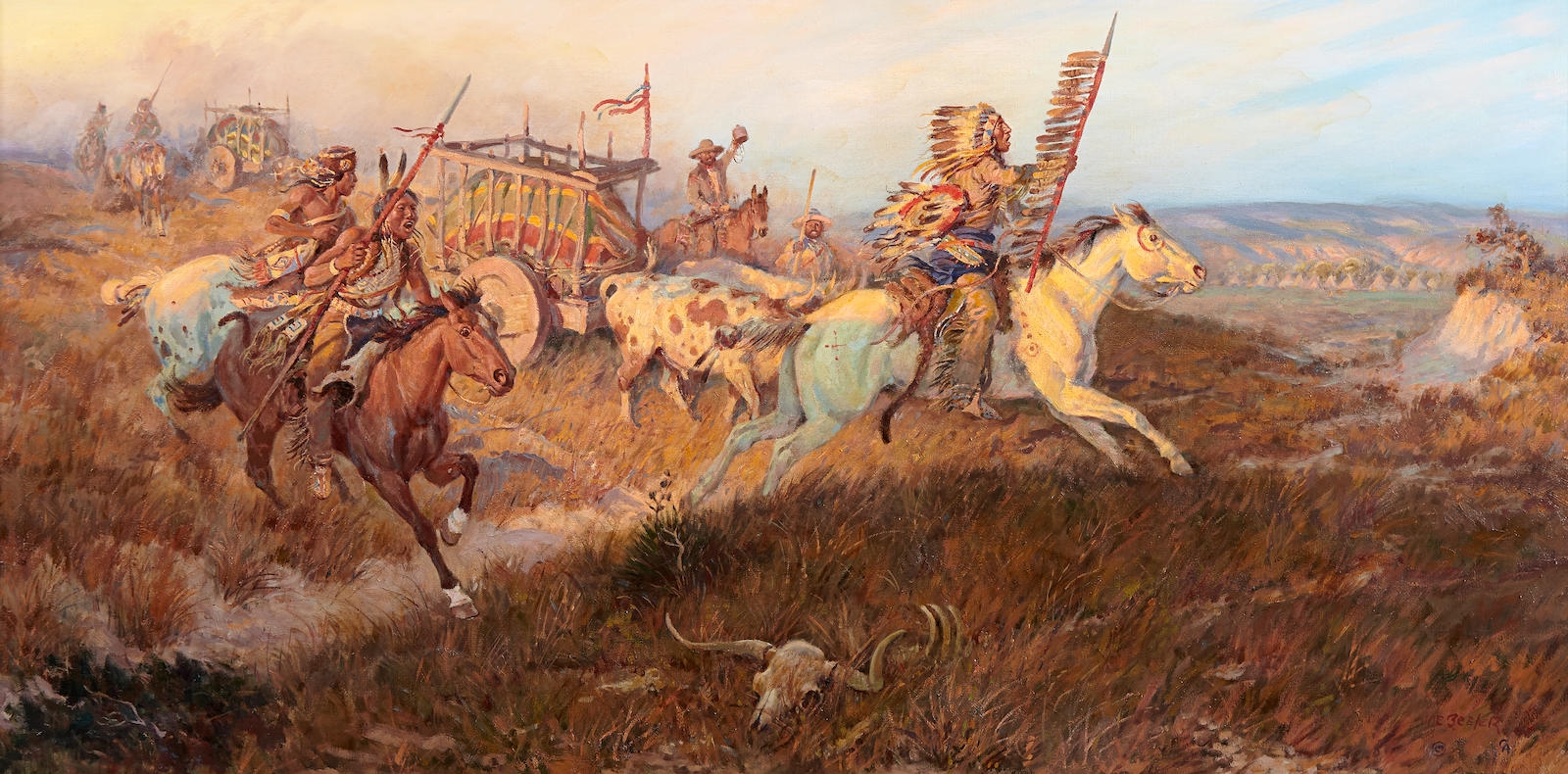 Joe Beeler | Saluting the Comanchero Trade | MutualArt
