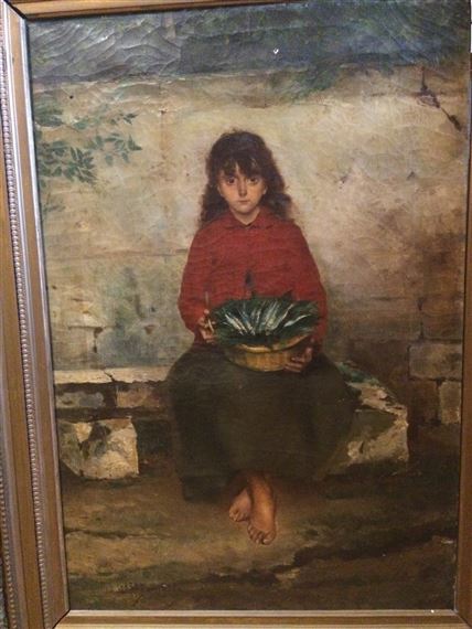 La petite marchande de sardines by Francis Garat