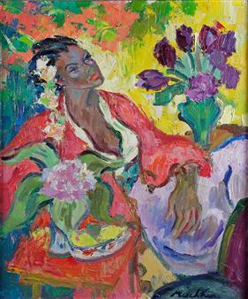 JEUNE FEMME RÊVANT - Olga Mischkine