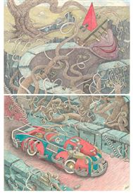 The Colored Pencil Futurescapes of William A. Hall