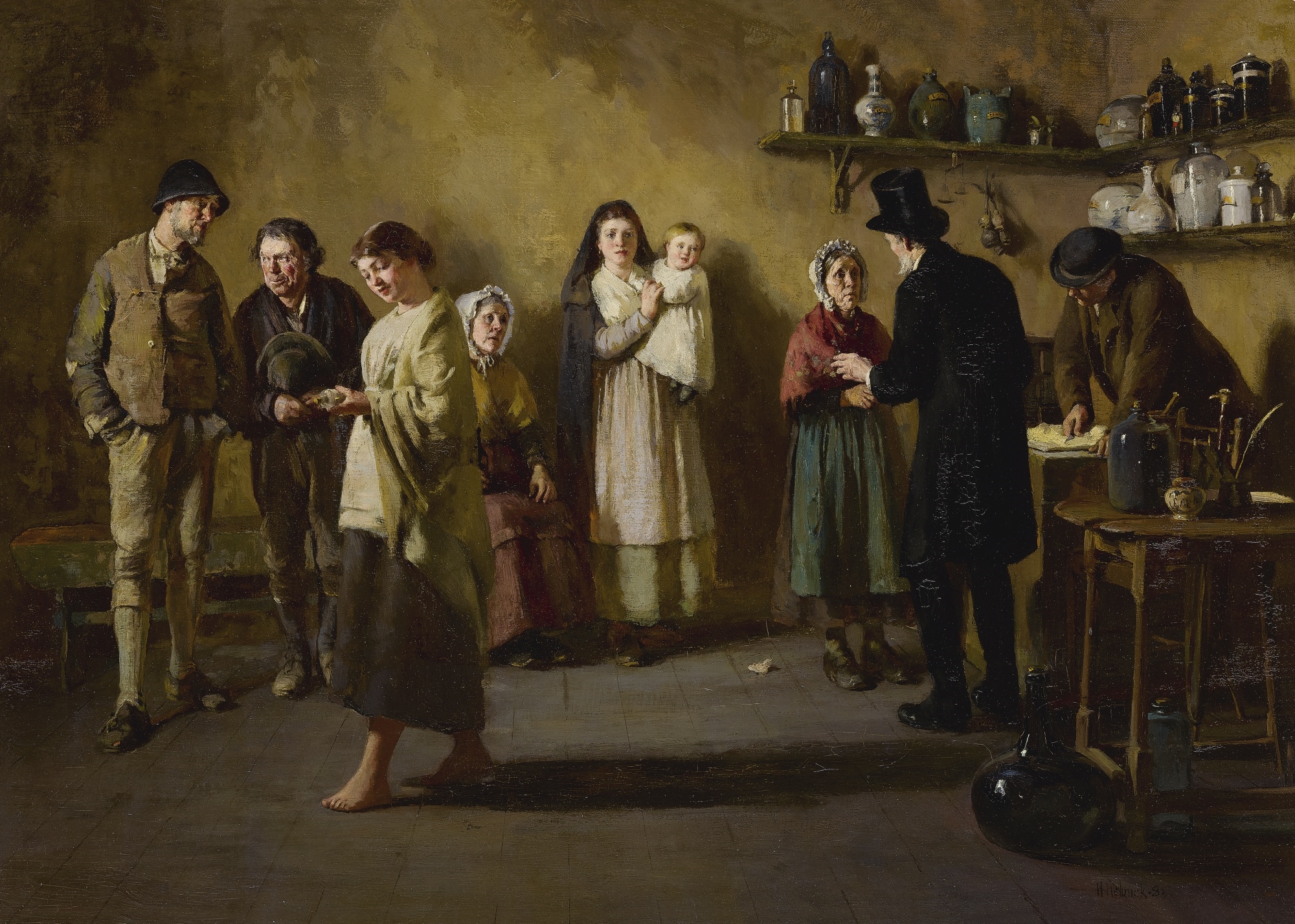 Howard Helmick | The Dispensary Doctor- West of Ireland (1883) | MutualArt