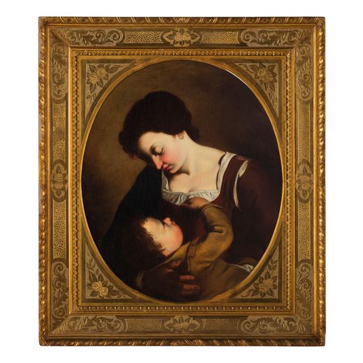 Madonna con il Bambino by Roman School, 17th Century, 17th Century