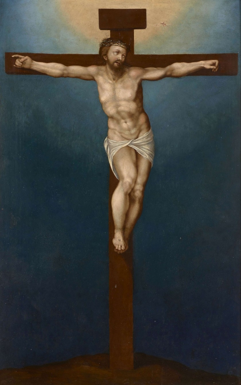 Le Christ en croix by Marcello Venusti, Italian School, 16th Century