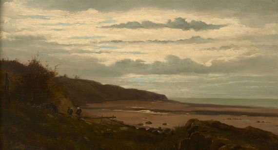 La plage de Villerville by Jean Baptiste Antoine Guillemet