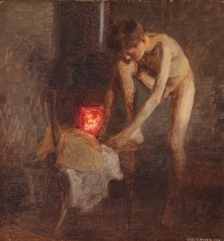 Male nude - Carl Vilhelm Meyer