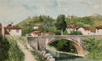 "Vista de pueblo" - Francisco Bonnin Guerin