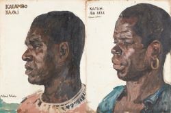 2 works: Portraits de "Kalambo Kasai" et "Katum Ba Uélé"