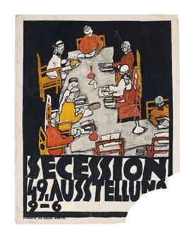 Egon Schiele | SECESSION 49, AUSSTELLUNG PLAKAT (1918) | MutualArt