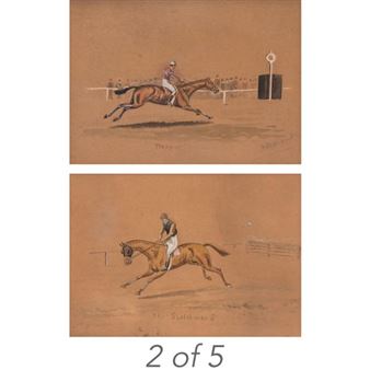 Flying Peggy; The Scotchman II; Trapper; Cherry Derry and Thomandgate - Racehorse Portraits: Five - H. W. Fernandez