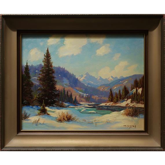 WINTER IN THE FOOTHILLS by Roland Gissing, 1966