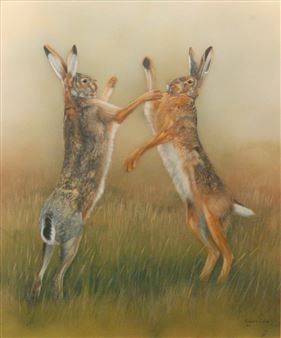 Boxing Hares - Robert E. Fuller