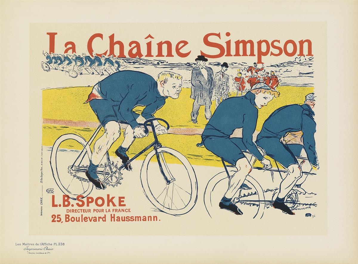 LA CHAÎNE SIMPSON. Maîtres de l'Affiche pl. 238 by Henri de Toulouse-Lautrec, 1900