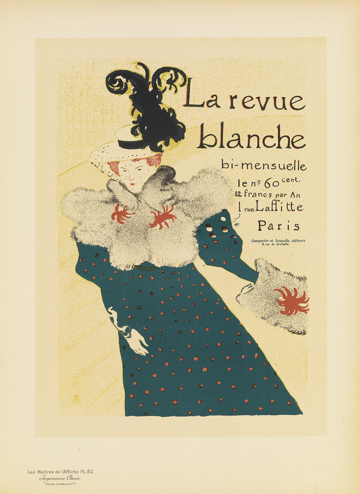 LA REVUE BLANCHE. Maîtres de l'Affiche pl. 82 by Henri de Toulouse-Lautrec, 1897