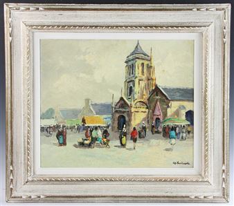 Market Scene - Charles Vaniscotte