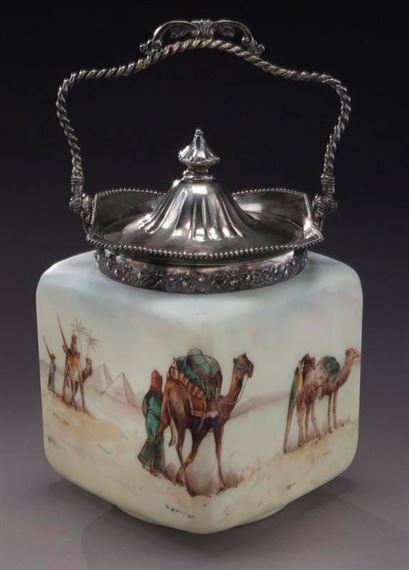 Mt. Washington Crown Milano Garden of Allah by Mount Washington Glass, Circa - 1890.