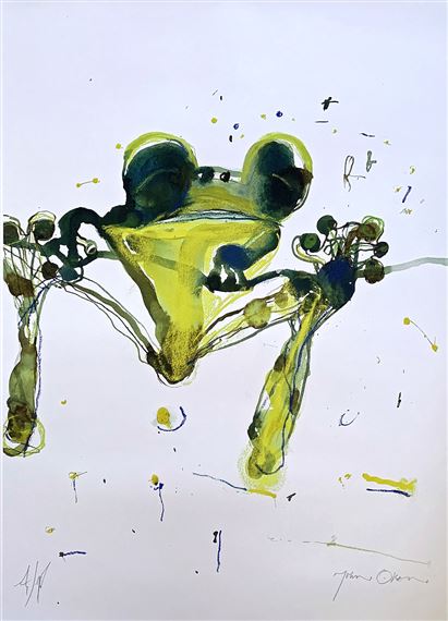 John Olsen | Leaping Frog | MutualArt