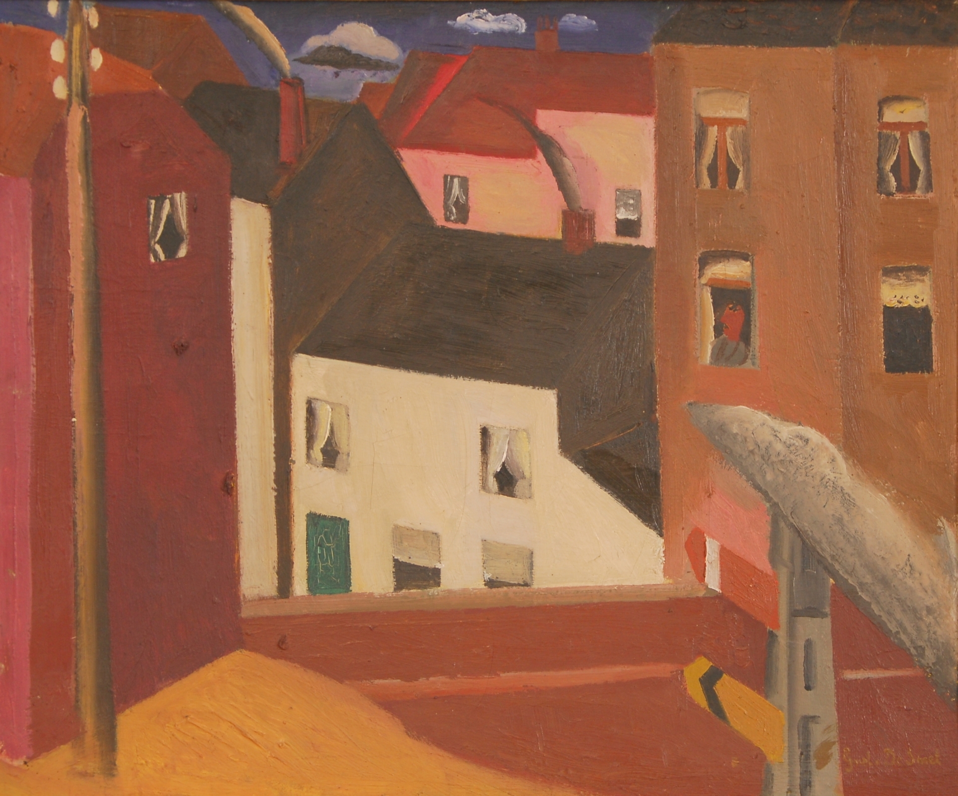 La maison blanche by Gustave de Smet, 1922