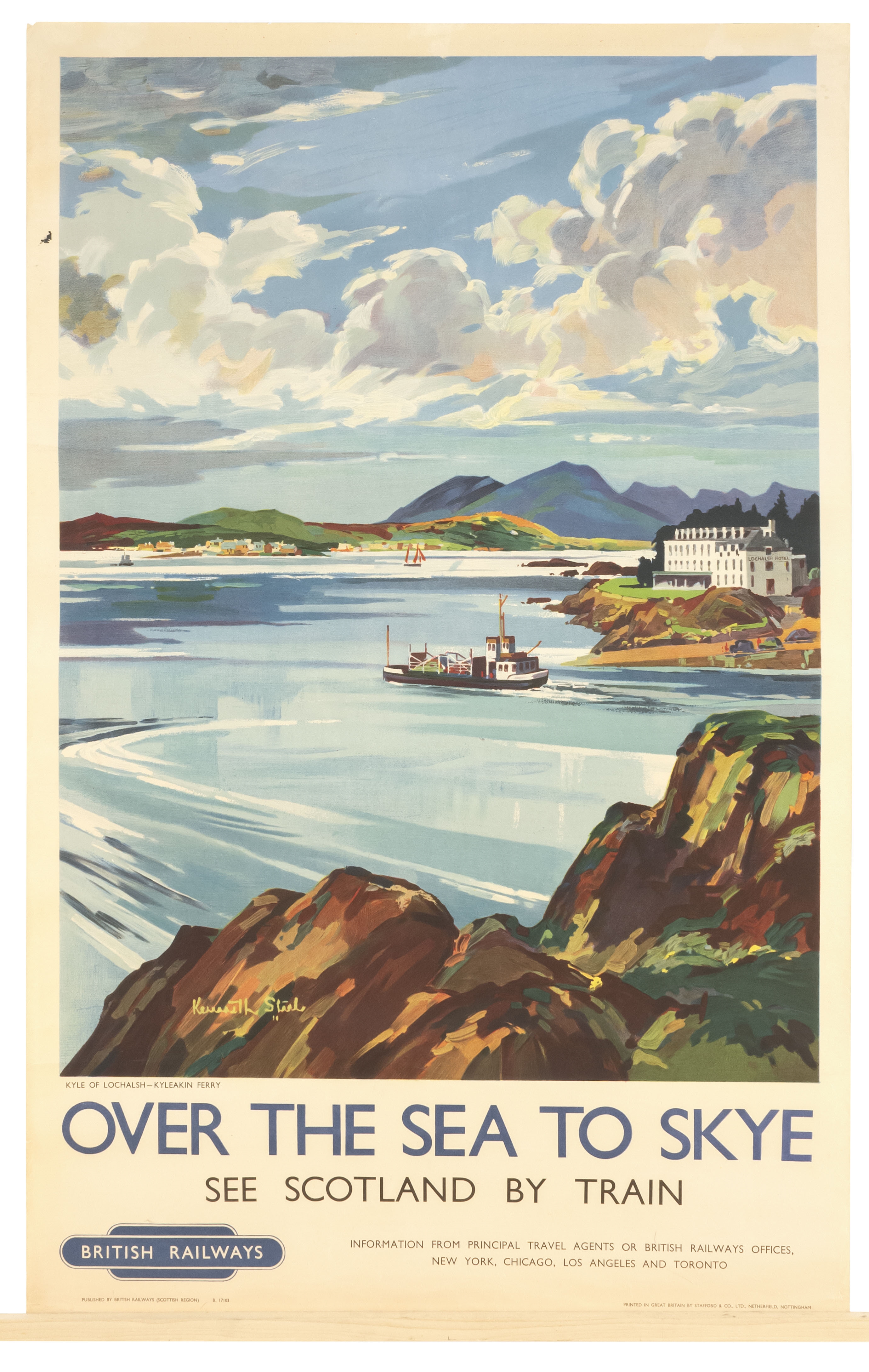 Kenneth Steel | VINTAGE BRITISH RAILWAYS TRAVEL POSTER | MutualArt