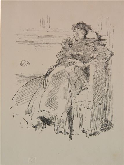La Robe Rouge by James Abbott McNeill Whistler, 1894