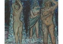 Women taking a shower - Florence Miailhe