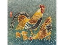 Artwork by Gekka Minagawa, Rooster, Made of Dye print